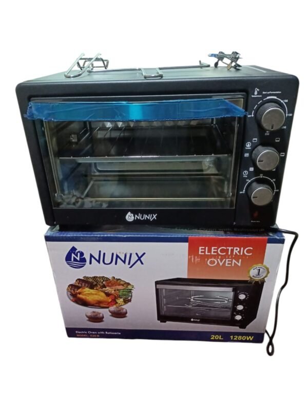 Nunix 20litres electric oven with rotisserie