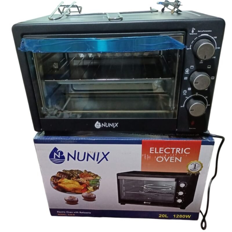 Nunix 20Litres Electric Oven with Rotisserie
