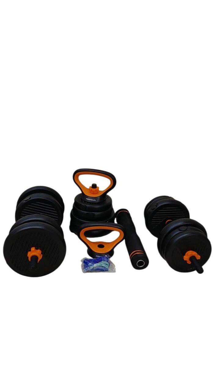 30KG 6 in 1 Dumbbells, Kettlebells & Barbell Weight Set