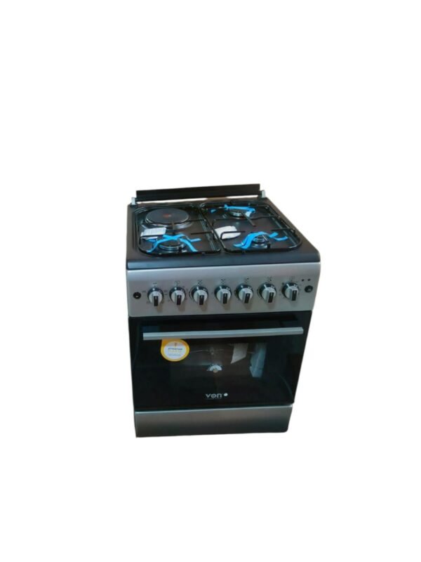VON 58cm x 58cm standing cooker 3 gas + 1 hotplate with electric oven - Image 2