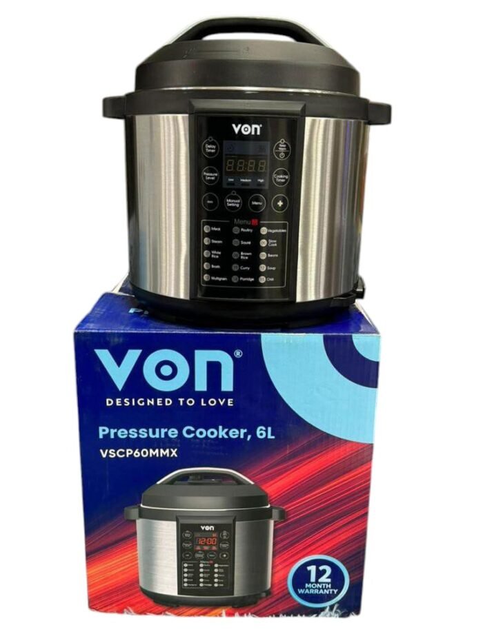 VON 6 Litres Electric Pressure Cooker
