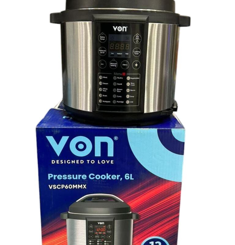 VON 6 Litres Electric Pressure Cooker