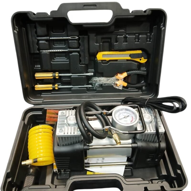 Double Cylinder Air Compressor with Tools