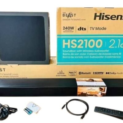 Hisense hs2100 240w 2.1ch soundbar with wireless subwoofer