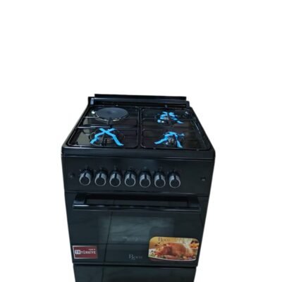 Roch 60cm by 60cm standing cooker 3 gas plus 1 electric with electric oven