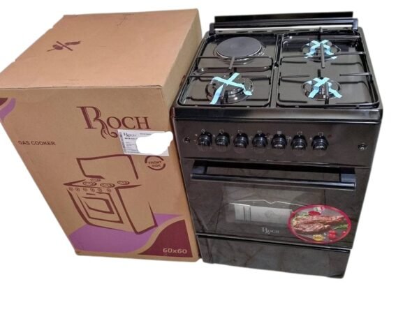 Roch 60cm by 60cm standing cooker 3 gas plus 1 electric with electric oven - Image 2