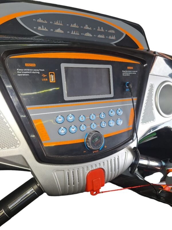 T400ms Auto Incline electric treadmill with LED display - Image 4
